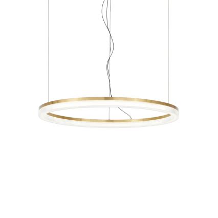 Ideal Lux - Lampadario LED a sospensione con filo CROWN LED/30W/230V 3000K diametro 60 cm CRI 90 ottone