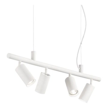 Ideal Lux - Lampadario LED a sospensione con filo DYNAMITE 4xGU10/7W/230V CRI 90 bianco