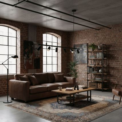 Ideal Lux - Lampadario LED a sospensione con filo DYNAMITE 6xGU10/7W/230V CRI 90 nero