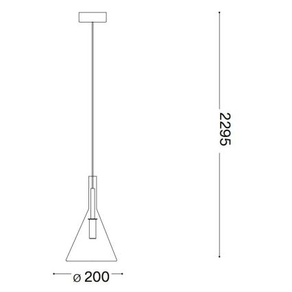 Ideal Lux - Lampadario LED a sospensione con filo EMPIRE 1xG9/3W/230V