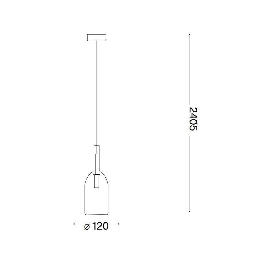 Ideal Lux - Lampadario LED a sospensione con filo EMPIRE 1xG9/3W/230V