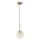 Ideal Lux - Lampadario LED a sospensione con filo EQUINOXE 1xG4/2W/230V diametro 15 cm ottone/fumé