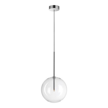 Ideal Lux - Lampadario LED a sospensione con filo EQUINOXE 1xG4/2W/230V diametro 25 cm cromo lucido/limpido