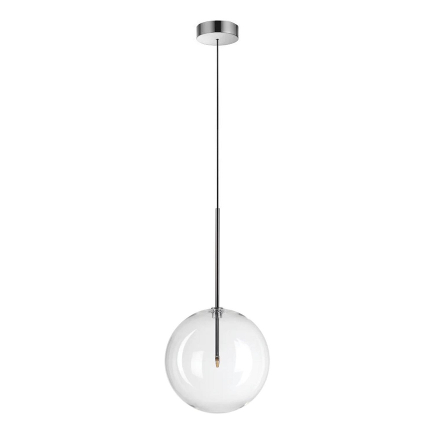 Ideal Lux - Lampadario LED a sospensione con filo EQUINOXE 1xG4/2W/230V diametro 25 cm cromo lucido/limpido