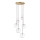 Ideal Lux - Lampadario LED a sospensione con filo EQUINOXE 6xG4/2W/230V diametro 65 cm ottone/limpido