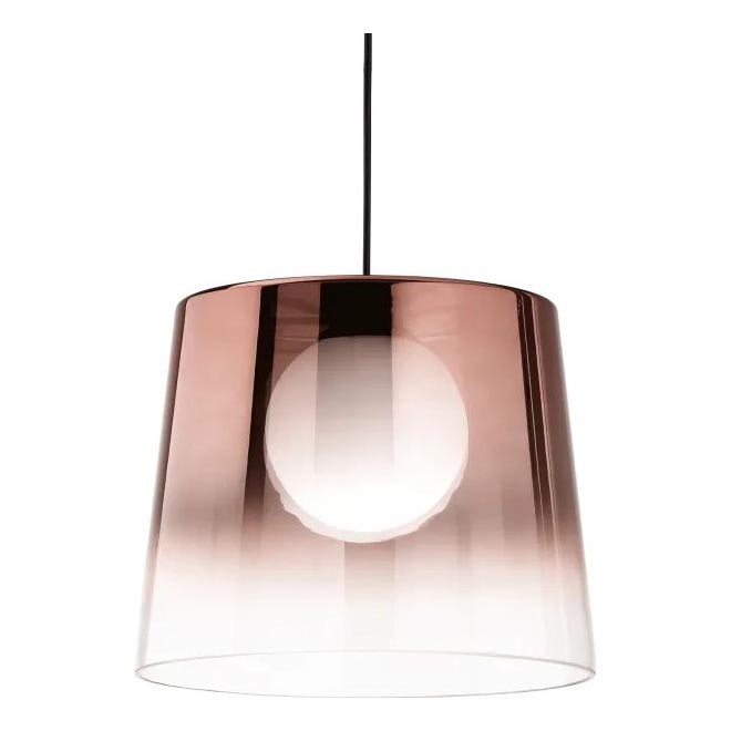 Ideal Lux - Lampadario LED a sospensione con filo FADE 1xG9/3W/230V diametro 27,3 cm rame/fumé