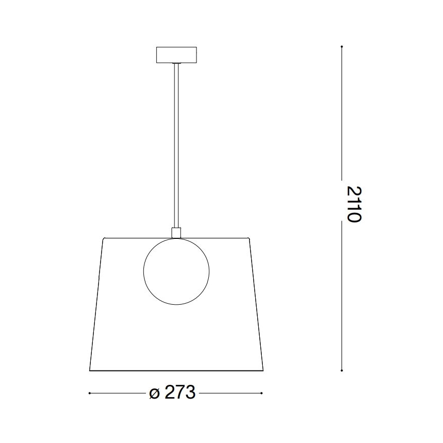 Ideal Lux - Lampadario LED a sospensione con filo FADE 1xG9/3W/230V diametro 27,3 cm rame/fumé
