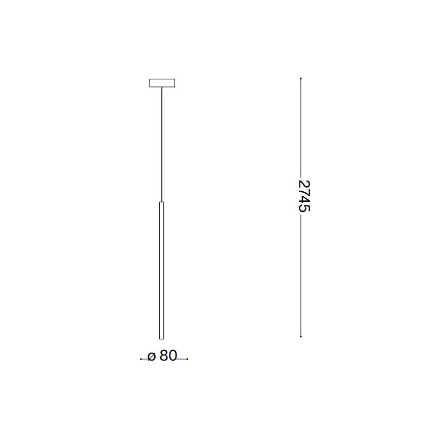 Ideal Lux - Lampadario LED a sospensione con filo FILO LED/3,5W/230V 3000K CRI 90 bianco