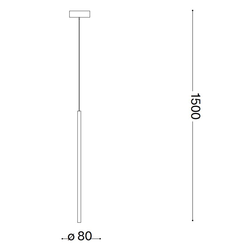 Ideal Lux - Lampadario LED a sospensione con filo FILO LED/3,5W/230V 3000K CRI 90 ottone