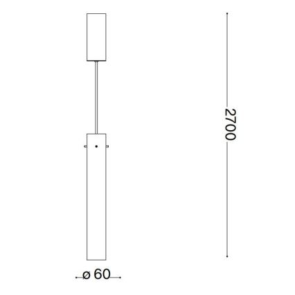 Ideal Lux - Lampadario LED a sospensione con filo FLAM LED/10W/230V diametro 6 cm CRI 90 fumé