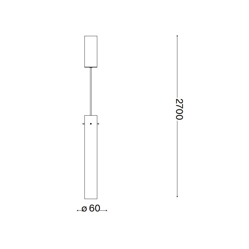 Ideal Lux - Lampadario LED a sospensione con filo FLAM LED/10W/230V diametro 6 cm CRI 90 fumé