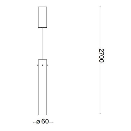 Ideal Lux - Lampadario LED a sospensione con filo FLAM LED/10W/230V diametro 6 cm CRI 90 limpido