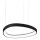 Ideal Lux - Lampadario LED a sospensione con filo GEMINI LED/38W/230V diametro 42,5 cm CRI 90 nero