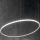 Ideal Lux - Lampadario LED a sospensione con filo HULAHOOP LED/46W/230V 3000K diametro 100 cm CRI 90 bianco