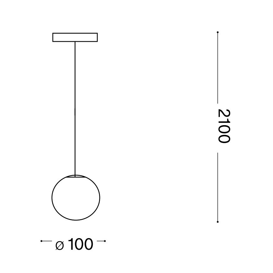 Ideal Lux - Lampadario LED a sospensione con filo MAPA 1xG9/3W/230V diametro 10 cm bianco