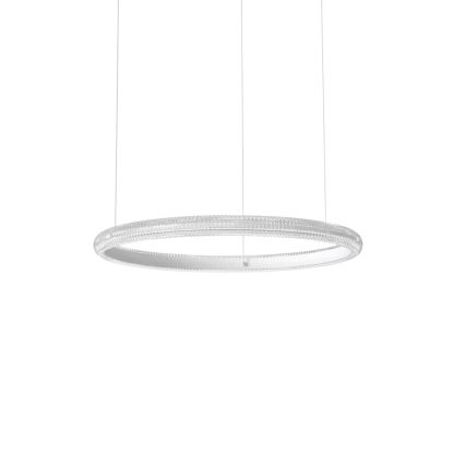 Ideal Lux - Lampadario LED a sospensione con filo MIRACLE LED/37W/230V diametro 60 cm CRI 90 cromo opaco