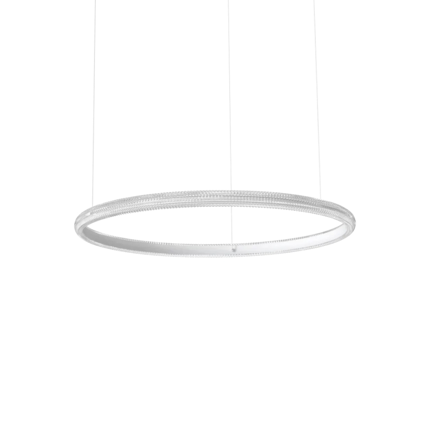 Ideal Lux - Lampadario LED a sospensione con filo MIRACLE LED/45W/230V diametro 80 cm CRI 90 cromo opaco