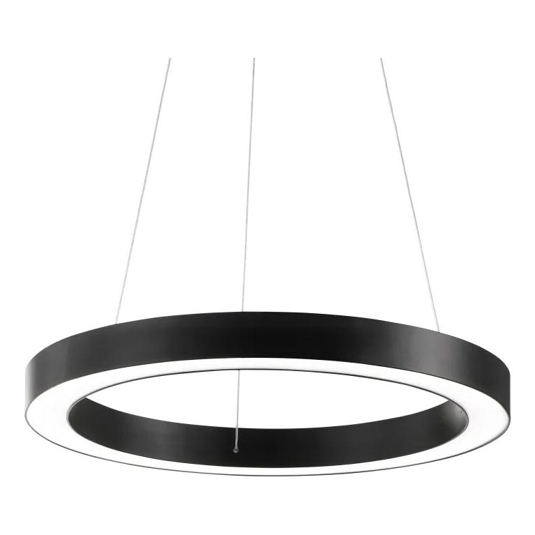 Ideal Lux - Lampadario LED a sospensione con filo ORACLE LED/33W/230V 3000K diametro 60 cm CRI 90 nero
