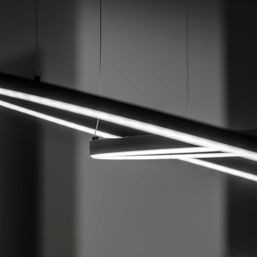 Ideal Lux - Lampadario LED a sospensione con filo ORACLE LED/89W/230V 3000K diametro 150 cm nero