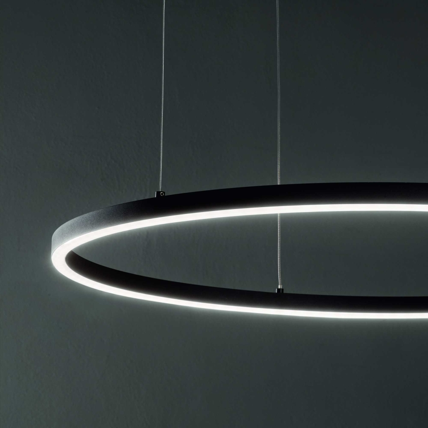 Ideal Lux - Lampadario LED a sospensione con filo ORACLE LED/89W/230V 3000K diametro 150 cm nero