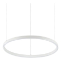 Ideal Lux - Lampadario LED a sospensione con filo ORACLE SLIM LED/29W/230V 2700K diametro 50 cm bianco
