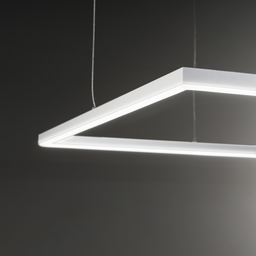 Ideal Lux - Lampadario LED a sospensione con filo ORACLE SLIM LED/41W/230V 3000K 70x70 cm bianco
