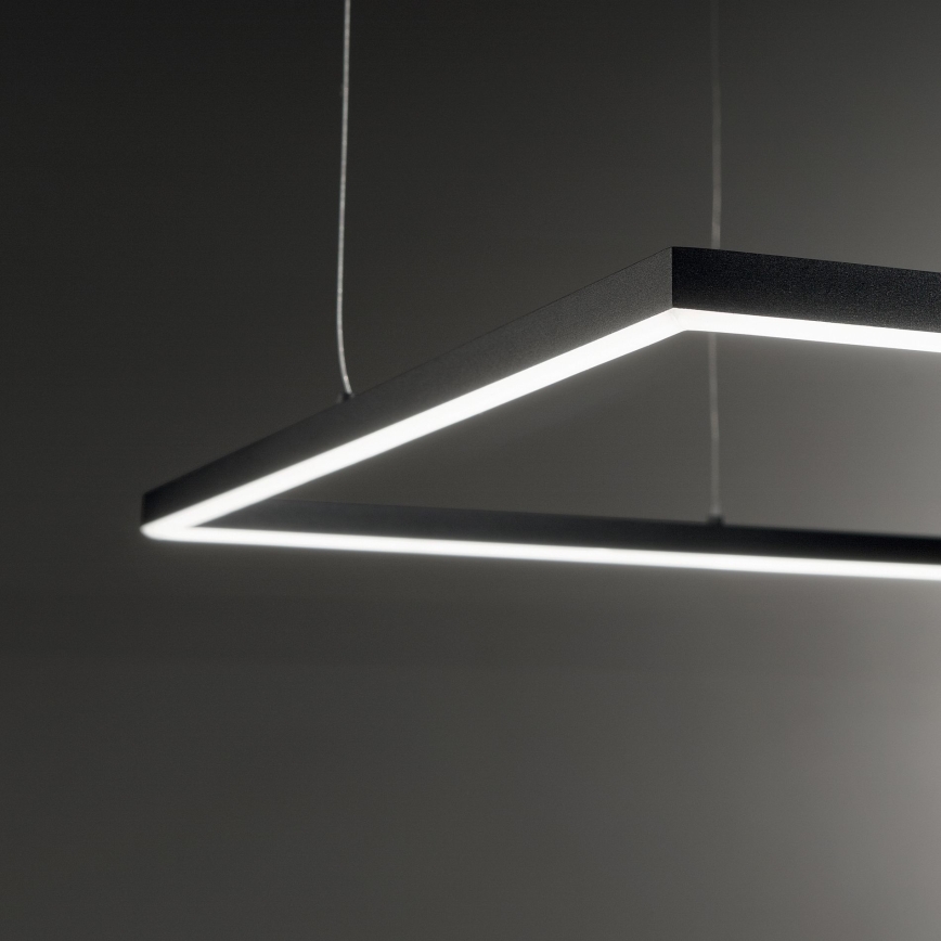 Ideal Lux - Lampadario LED a sospensione con filo ORACLE SLIM LED/41W/230V 3000K 70x70 cm nero
