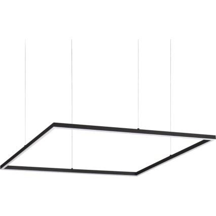 Ideal Lux - Lampadario LED a sospensione con filo ORACLE SLIM LED/53W/230V 3000K 90x90 cm nero