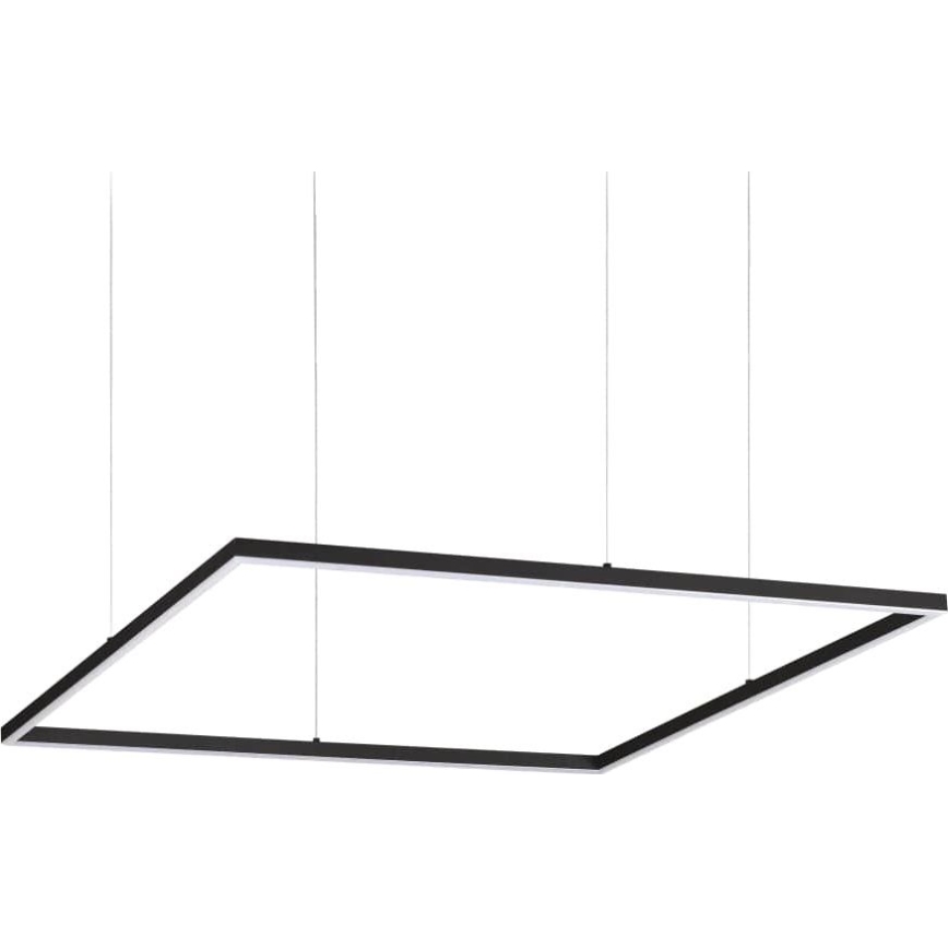 Ideal Lux - Lampadario LED a sospensione con filo ORACLE SLIM LED/53W/230V 3000K 90x90 cm nero