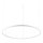 Ideal Lux - Lampadario LED a sospensione con filo ORACLE SLIM LED/55W/230V 4000K diametro 90 cm bianco