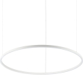 Ideal Lux - Lampadario LED a sospensione con filo ORACLE SLIM LED/55W/230V diametro 90 cm bianco