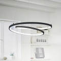 Ideal Lux - Lampadario LED a sospensione con filo OZ LED/52W/230V diametro 80 cm CRI 90 nero