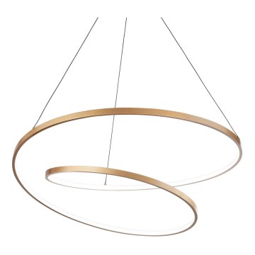 Ideal Lux - Lampadario LED a sospensione con filo OZ LED/52W/230V diametro 80 cm CRI 90 oro
