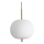 Ideal Lux - Lampadario LED a sospensione con filo UMILE LED/20W/230V diametro 30 cm CRI 90 ottone/bianco