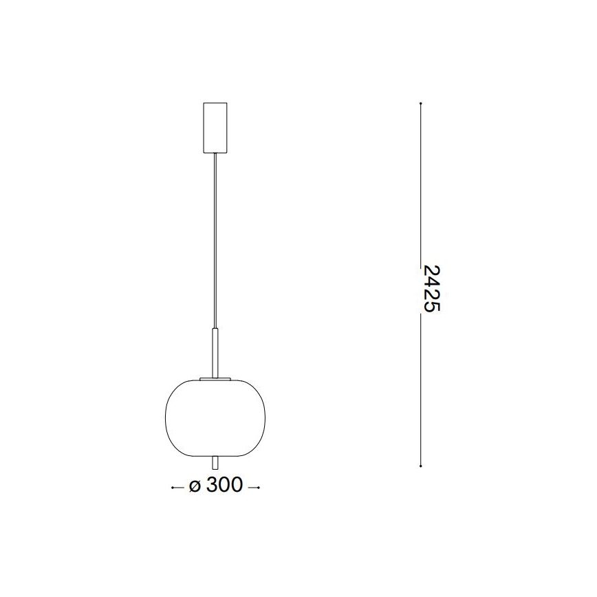 Ideal Lux - Lampadario LED a sospensione con filo UMILE LED/20W/230V diametro 30 cm CRI 90 ottone/bianco