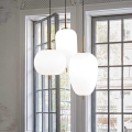 Ideal Lux - Lampadario LED a sospensione con filo UMILE LED/55W/230V diametro 60 cm CRI 90 ottone/bianco