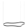 Ideal Lux - Lampadario LED a sospensione con filo WAVES LED/54W/230V CRI 90 nero