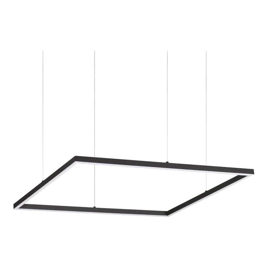 Ideal Lux - Lampadario LED sospeso a cavo ORACLE SLIM LED/44W/230V 3000K CRI 90 70x70 cm nero