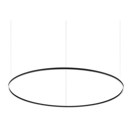 Ideal Lux - Lampadario LED dimmerabile su cavo ORACLE SLIM LED/77W/230V 3000K CRI 90 Ø 150 cm nero