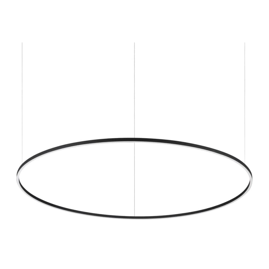 Ideal Lux - Lampadario LED dimmerabile su cavo ORACLE SLIM LED/77W/230V 3000K CRI 90 Ø 150 cm nero