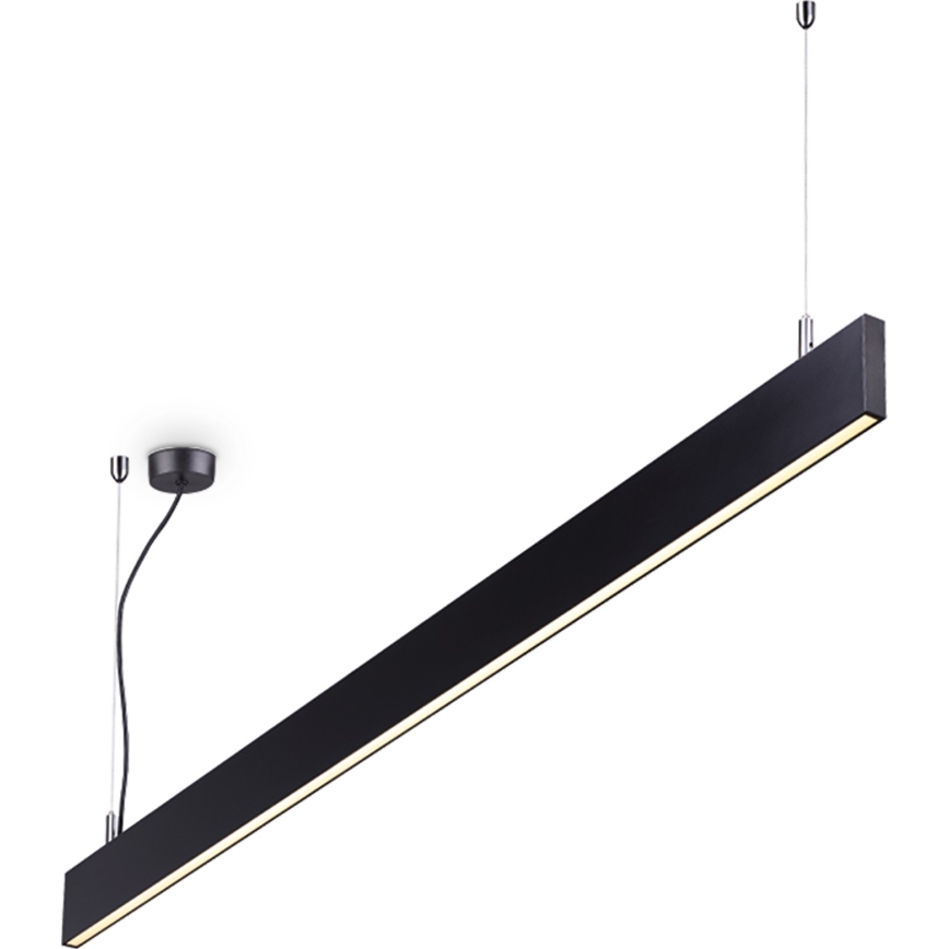 Ideal Lux - Lampadario LED a sospensione su cavo LINUS LED/32W/230V 4000K CRI 90 120 cm nero