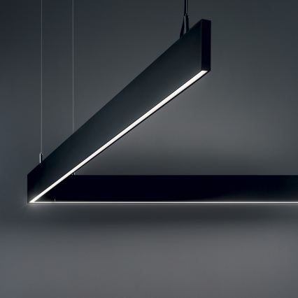Ideal Lux - Lampadario LED a sospensione su cavo LINUS LED/32W/230V 4000K CRI 90 120 cm nero