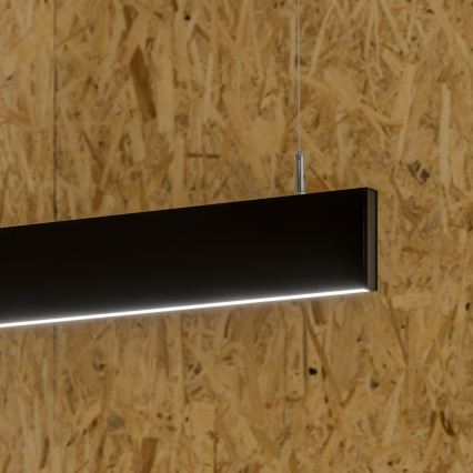 Ideal Lux - Lampadario LED a sospensione su cavo LINUS LED/32W/230V 4000K CRI 90 120 cm nero
