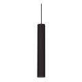 Ideal Lux - Lampadario LED a sospensione su cavo LOOK 1xGU10/7W/230V CRI 90 Ø 6 cm nero