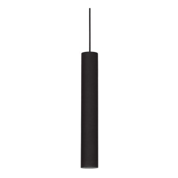 Ideal Lux - Lampadario LED a sospensione su cavo LOOK 1xGU10/7W/230V CRI 90 Ø 6 cm nero