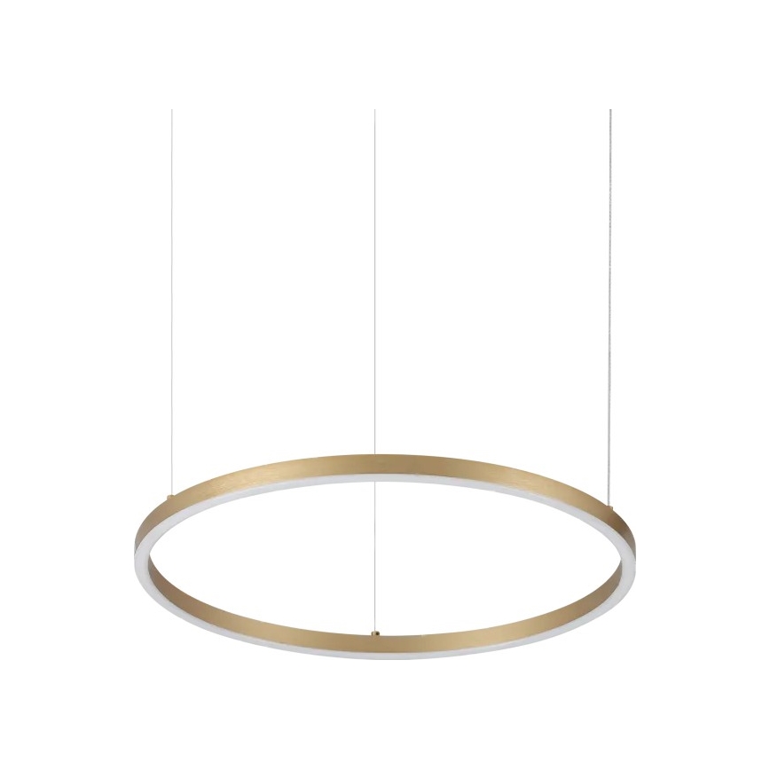Ideal Lux - Lampadario LED a sospensione con cavo ORACLE SLIM LED/29W/230V 3000K CRI 90 Ø 50 cm dorato
