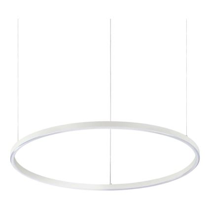 Ideal Lux - Lampadario a sospensione su cavo LED ORACLE SLIM LED/37W/230V 3000K CRI 90 Ø 70 cm bianco