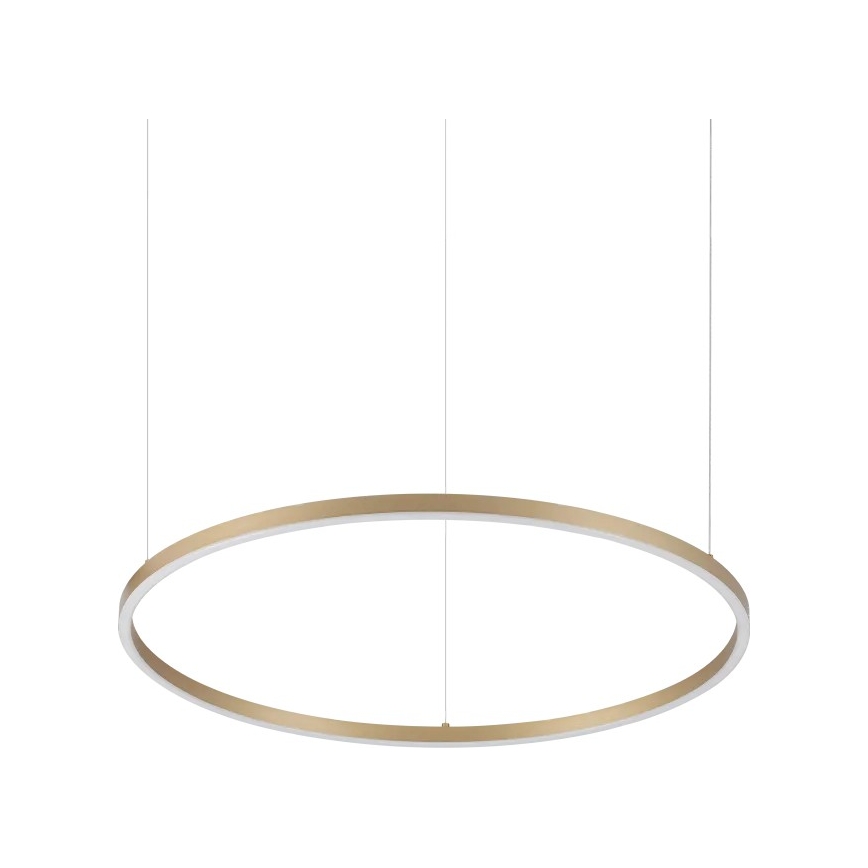 Ideal Lux - Lampadario LED a cavo ORACLE SLIM LED/37W/230V 3000K CRI 90 diam. 70 cm dorato