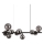 Ideal Lux - Lampadario LED a sospensione su cavo PERLAGE 10x G9/3W/230V 81 cm nero/fumé