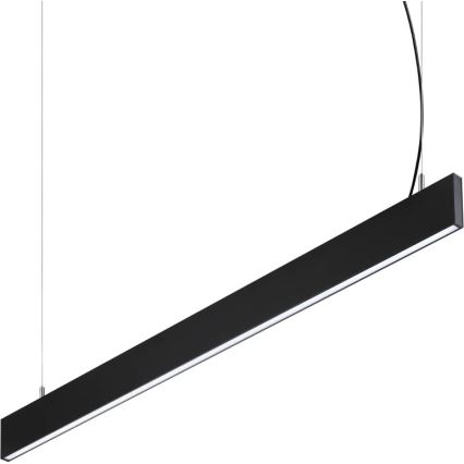 Ideal Lux - Lampadario LED a sospensione su cavo STEEL LED/29W/230V 4000K CRI 90 120 cm nero
